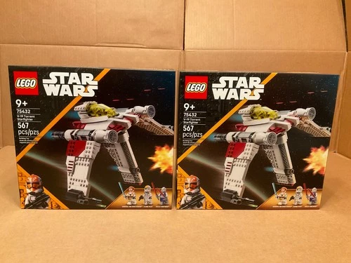 2 SETS LEGO 75432 STAR WARS V-19 TORRENT STARFIGHTER 567 PCS FACTORY SEALED BOX