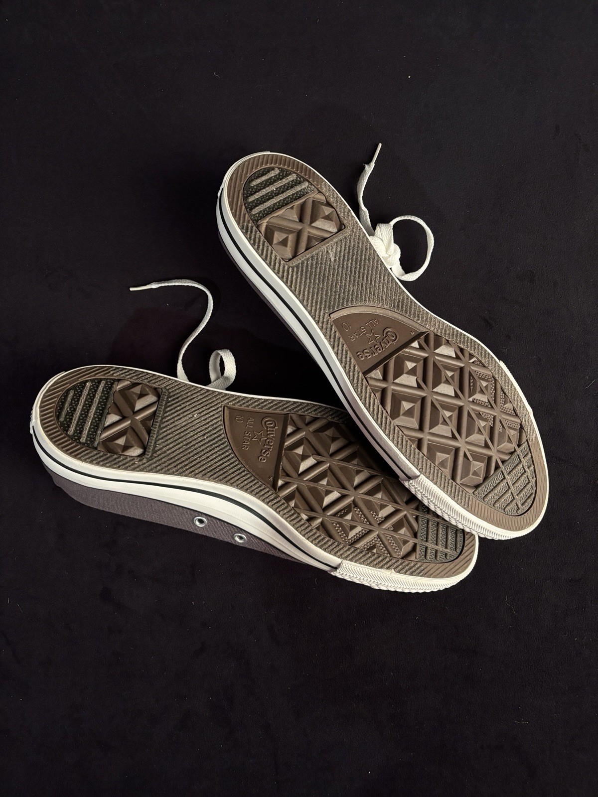 Converse Chuck Taylor All Star High Top Gray White Canvas Sneakers thumbnail 4