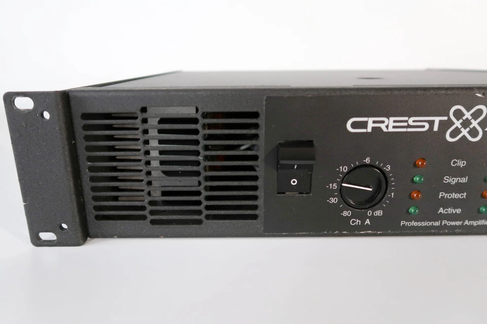 CREST AUDIO  1500W Power Amplifier Model: CA 6 with Heavy Duty Rack Case - Image 4 of 4