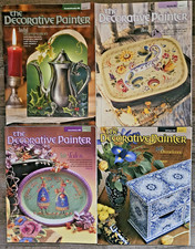 Lot of 4 THE DECORATIVE PAINTER Magazine Tole Painting Patterns 2002 Christmas