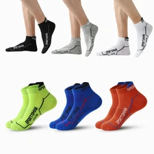 6 Pairs Ankle Socks Men's Mesh Cotton Sports Running Socks Breathable Cushioned