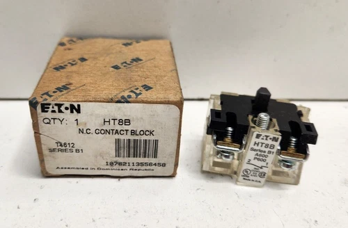 NEW IN BOX! EATON N.C. CONTACT BLOCK HT8B
