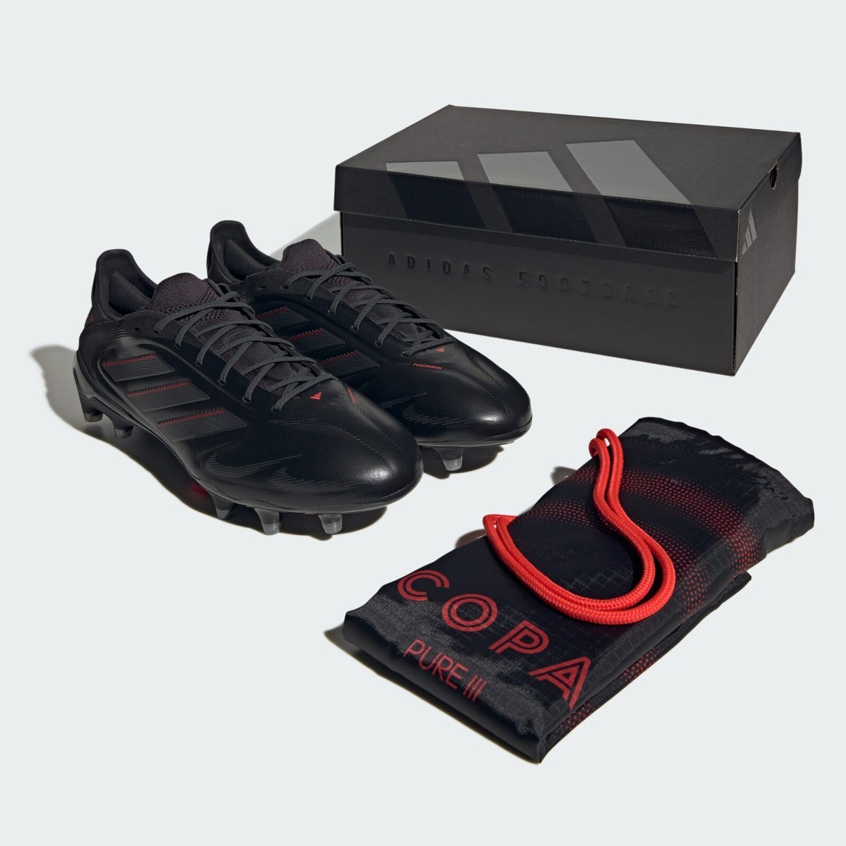 adidas Soccer Cleats COPA PURE 3 ELITE FG Core Black/Carbon
