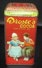 VINTAGE ORIGINAL COCOA TIN DROSTE'S HARLEM HOLLAND DUTCH BOY & GIRL DROSTE — photo 1