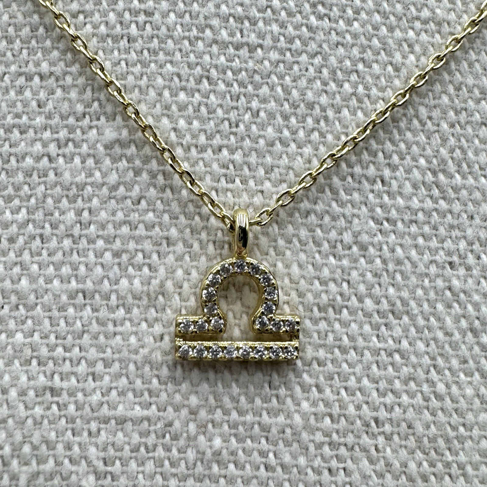 PAVOI Libra Pendant Necklace Slide Slider Adjustable Separate Closure Charm 18"