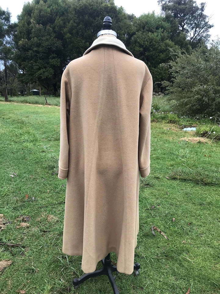 Windsmoor Capa Abrigo Doble Lana Camel Marfil Talla Libre/12 Foto 2 de 4