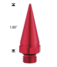 20x Spike Lug Nuts Top Red For 2-PC Twist-Off 3/4 Hex Spikes For Ford Jeep Dodge