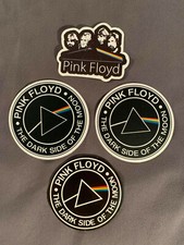 Lot 4 PINK FLOYD 2" to 2 1/2" Band Logo STICKERS Dark Side Moon FAST FREE
