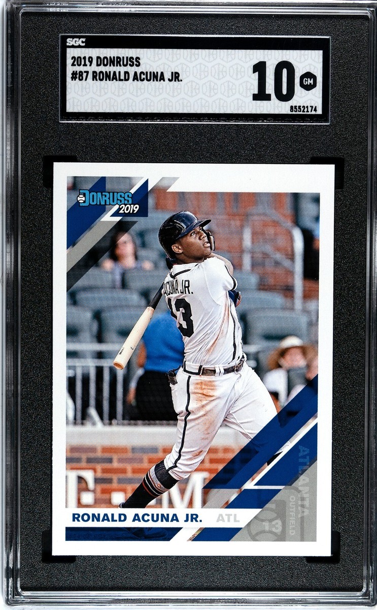 2019 Panini Donruss #87 Ronald Acuna Jr. SGC 10 GEM MINT | eBay
