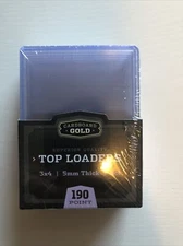 Cardboard Gold Top Loaders 3x4 190pt! CBG You Pick - 5-50 count!