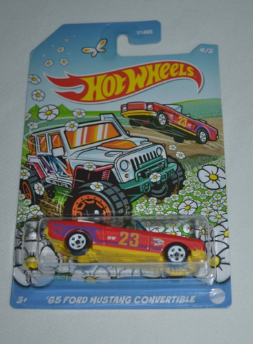 HOT WHEELS 2023 SPRING EASTER SERIES 4/5 - '65 FORD MUSTANG CONVERTIBLE RED - Picture 3 of 6