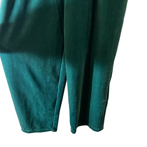 J.Crew Crewcuts Girls Sage Green Velour Velvet Jumpsuit 8 Formal Holiday Rufled - Picture 4 of 7