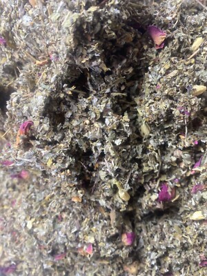 holy basil tulsi jasmine rose damiana red raspberry leaf mullein No.71 Herb Mix