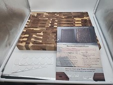 Premium Acacia Wood End Grain Cutting Board | 17 x 13 Inches, 1.5 Inches Thick