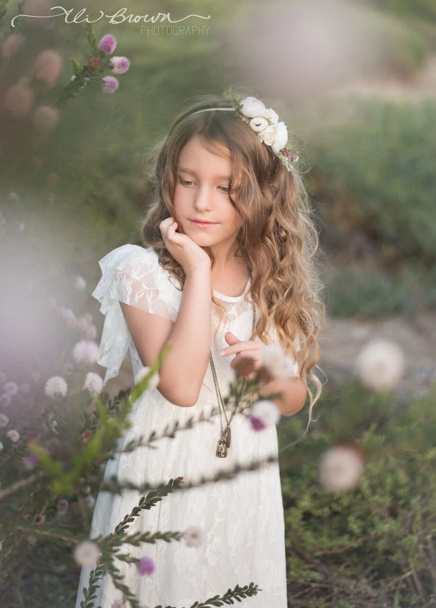 Soft white flower girl deals dresses