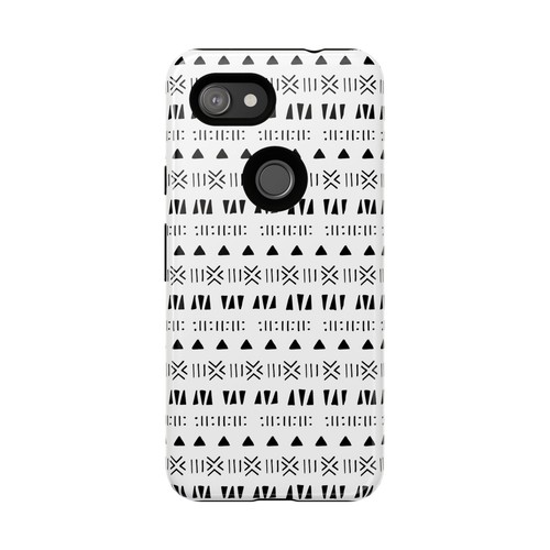 Black and White Southwestern Aztec Pattern Google Pixel Tough Cases - 第 102/131 張圖片