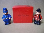 Rare Vintage Cast Iron Keystone Cop & Bum Salt & Pepper Shakers W/ Box Wilton — photo 2