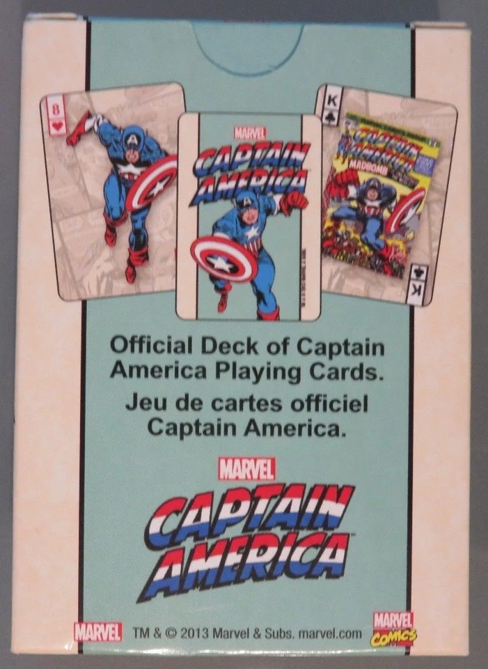 Baraja de 52 cartas del Capitán América Marvel Comics (S5) Foto 2 de 3
