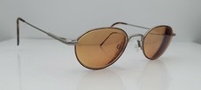 Vintage Aristar 6922 Brown Gray Metal Oval Sunglasses FRAMES ONLY Hong Kong