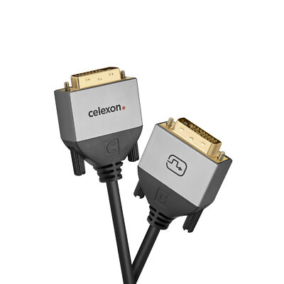 celexon DVI Dual (24+1) Link Kabel 5,0m - Plug & Play - Professional Line