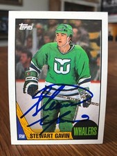 1987-88 TOPPS #61 STEWART GAVIN SIGNED AUTOGRAPHED CARD C
