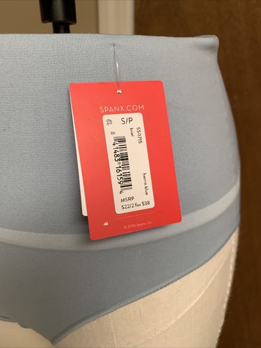22 $ Spanx Damen Alltag Shaping Höschen Slip Reiher blau Small P56 U - Bild 2 von 4
