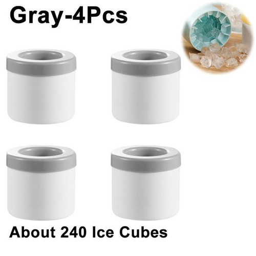 Silicone Ice Mold Round Cylinder Ice Cube Making Mold Freeze Ice Bucket Cup - Picture 18 of 21