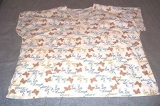 Butterflies Love Live  Laugh Scrubs Shirt Top Nurse RN Womens 3XL