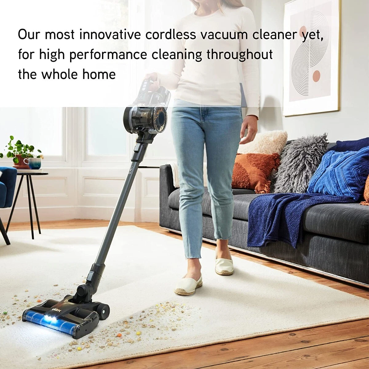 MOOSOO Cordless Vacuum With LED Display, Lightweight Stick, 55 OFF