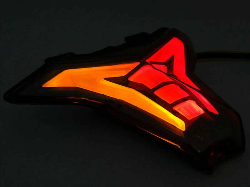 Luz trasera LED integrada intermitente para Kawasaki Z 1000/NINJA 400 Z400 ZX-10R Foto 3 de 4