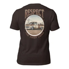 Respect  First Long Unisex T-shirt Uni-sex Fitting Looser Fit Men Size up 1