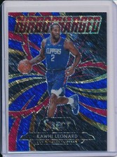 KAWHI LEONARD 2020-21 PANINI SELECT TURBOCHARGED BLUE SHIMMER PRIZMS #6