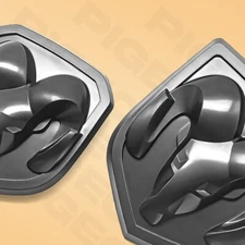 13-18 Front Grille Tailgate Head Emblem For RAM 1500 2500 3500 Badge Accessories