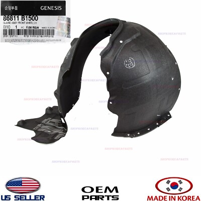 マルハバ黒熊品 Fender Liner Front Left Side Genuine Genesis G80 Sedan 2018-2020