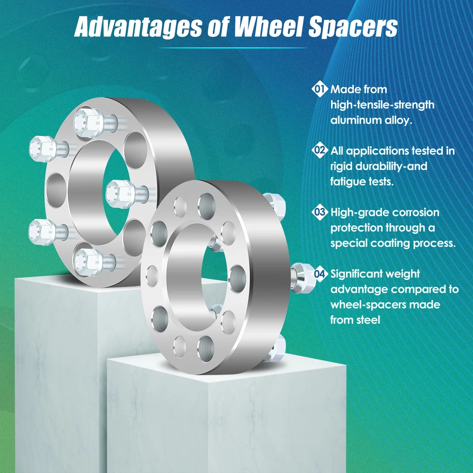 4PC 1.5" Wheel Spacers 5x4.5 5x114.3 For Nissan Altima 350Z For Infiniti Q50 G35 - Изображение 4 из 4