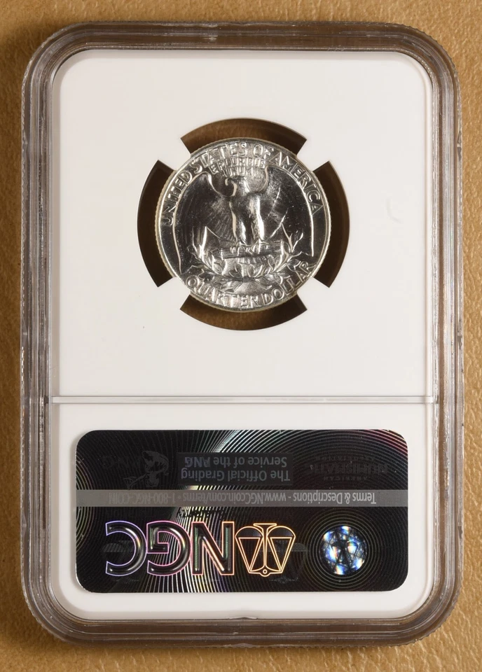 1960 P Washington Quarter 'Type B Reverse' NGC MS66 - Image 2 of 4