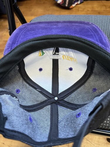Vintage Utah Jazz Snapback Suede Hat Universal W/ Tag - Picture 12 of 13