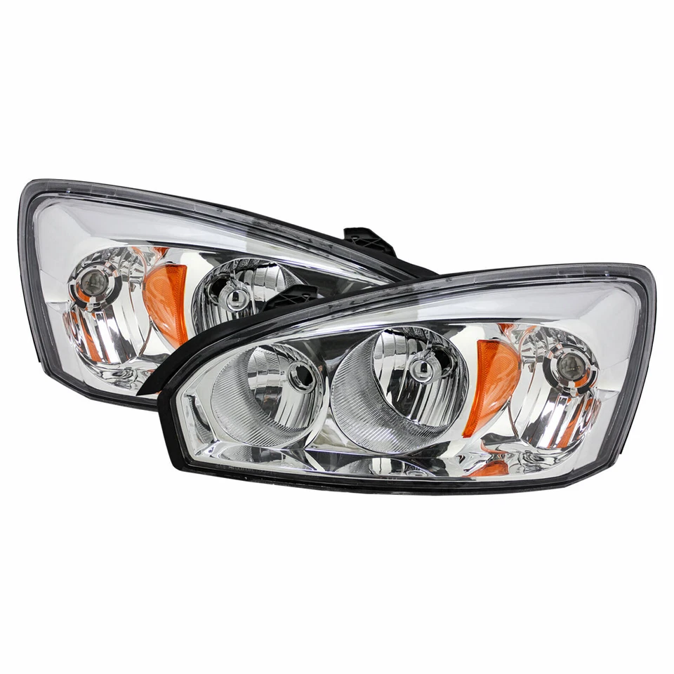 For 04-08 Chevy Malibu Headlights Lights Lamps Replacement Pair Set 2004-2008 - Image 4 of 4