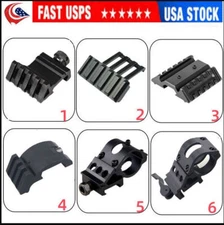 45Degree Offset Angle 20mm Picatinny Rail Mount Base for Laser Sight Light Scope