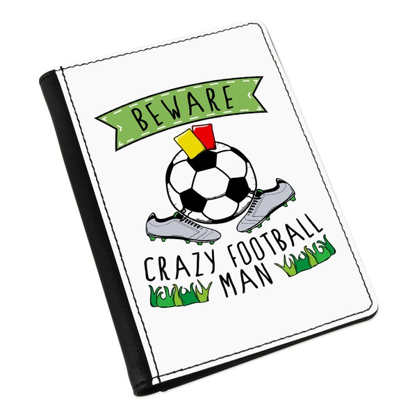 Beware VerrüCkte FußBall Mann Passport Halter HüLle ÜBerzug Etui Lustig Sport-image