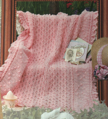 GENTLE HEARTS BABY AFGHAN NURSERY DECOR CROCHET PATTERN INSTRUCTIONS