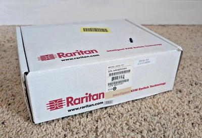 BOXED Raritan DKX2-101 Single Port KVM Switch w/Power Supply and Cables