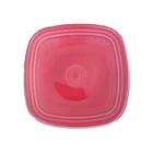 Fiesta  Square Red Salad Plate 7 1/2" Lot Of 3