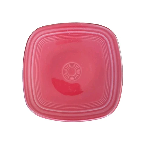 Fiesta  Square Red Salad Plate 7 1/2" Lot Of 3