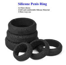 Men Elastic Silicone Ball Stretcher Weight Men Enhancer Exercise Ring Delay Tool