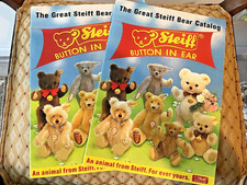 1985 "THE GREAT STEIFF BEAR CATALOG TWO 2 MINTY COND. 24 PPS, LG 11-3/4X8-1/4
