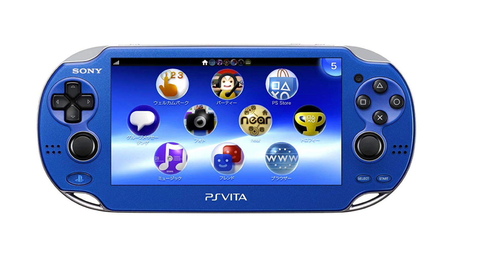 PS Vita Sapphire Blue PCH 1000 ZA04 Console only PSV Fat [H