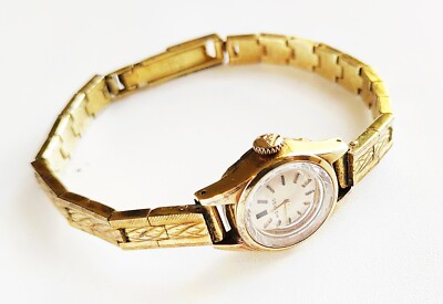 Vintage Movado Gold Plated Ladies Cocktail Watch 1960s Unique