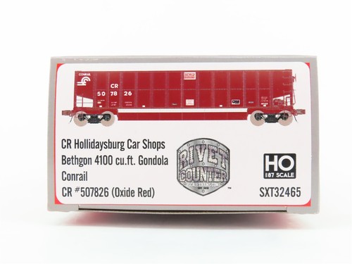 HO Scaletrains Rivet Counter SXT32465 CR Conrail Bethgon Gondola #507826 - Picture 12 of 13