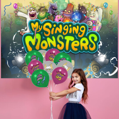 My Singing Monsters Party Supplies Birthday Decor Set Balloon Cake Topper  Banner | eBay